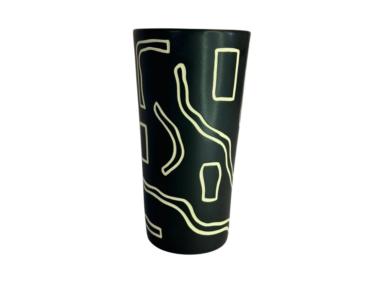 Abstract Vessel in Black and White