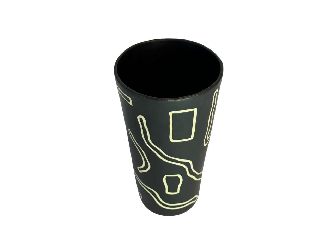 Abstract Vessel in Black and White