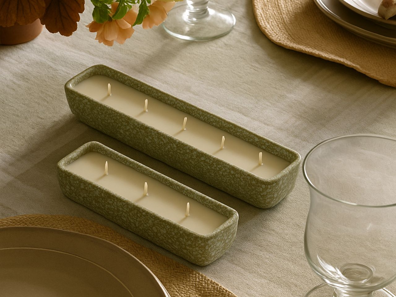 speckled-candles-on-dining-room-table