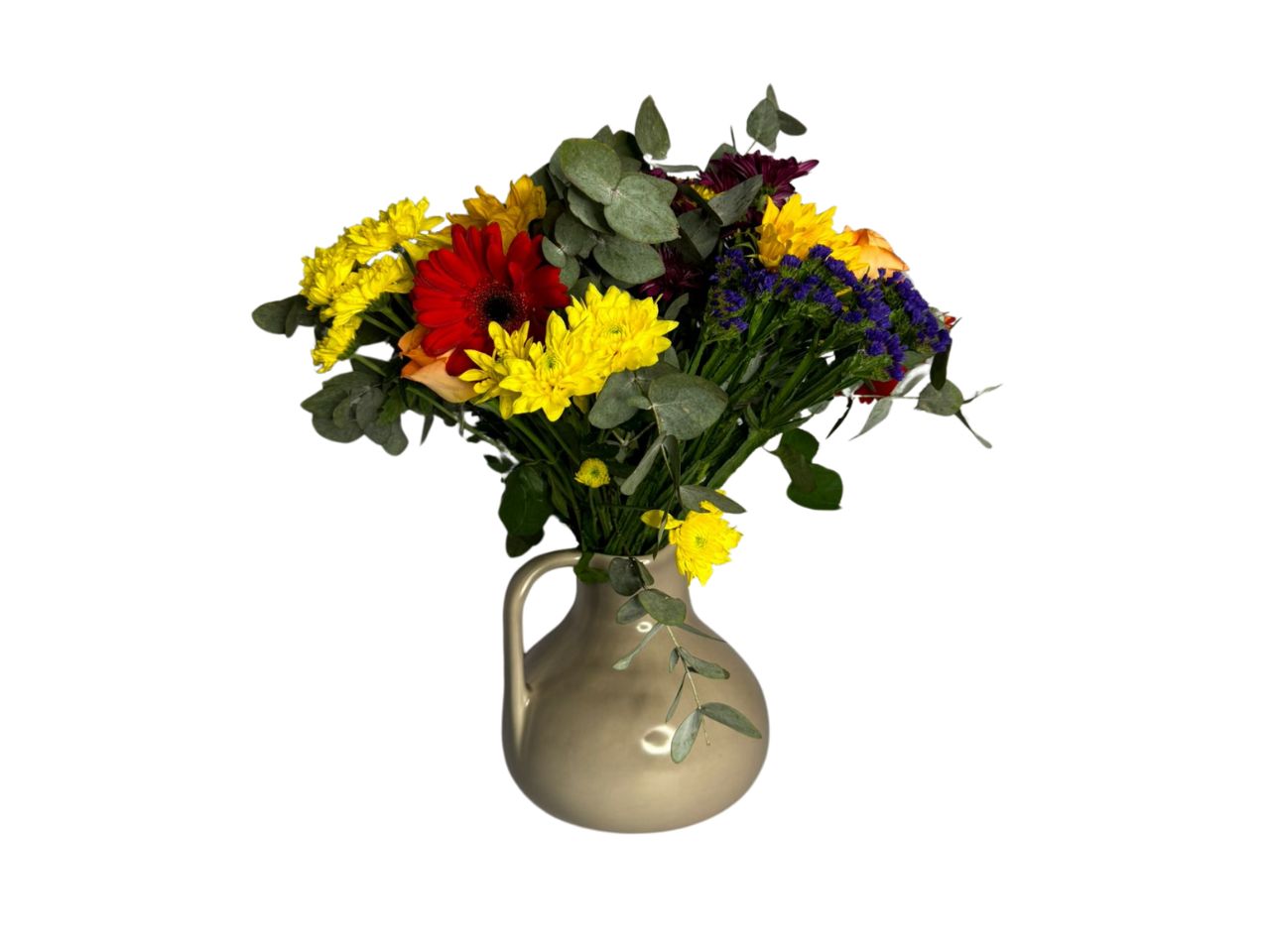 belly-shaped-jug-with-flowers-inside-back-view-for-sale