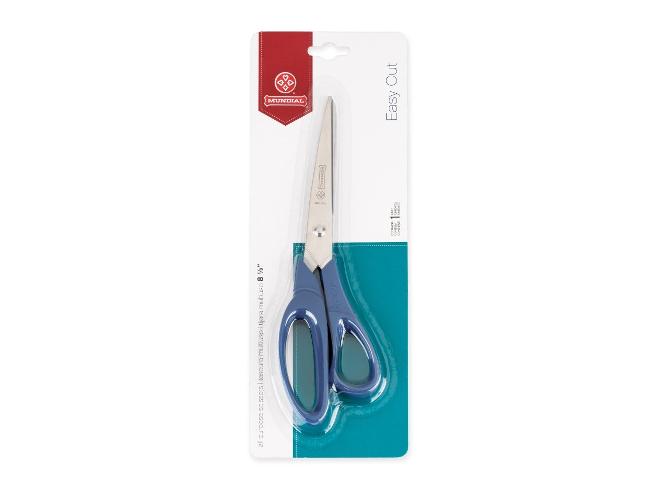 mundial-multipurpose-scissors-blue-handles-8-and-a-half-inch-packaging