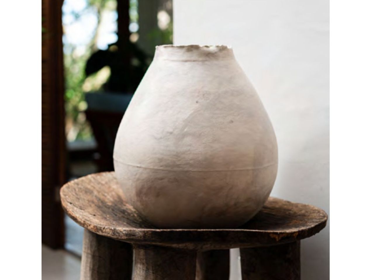 Umfanelo Vessel in Sandy White