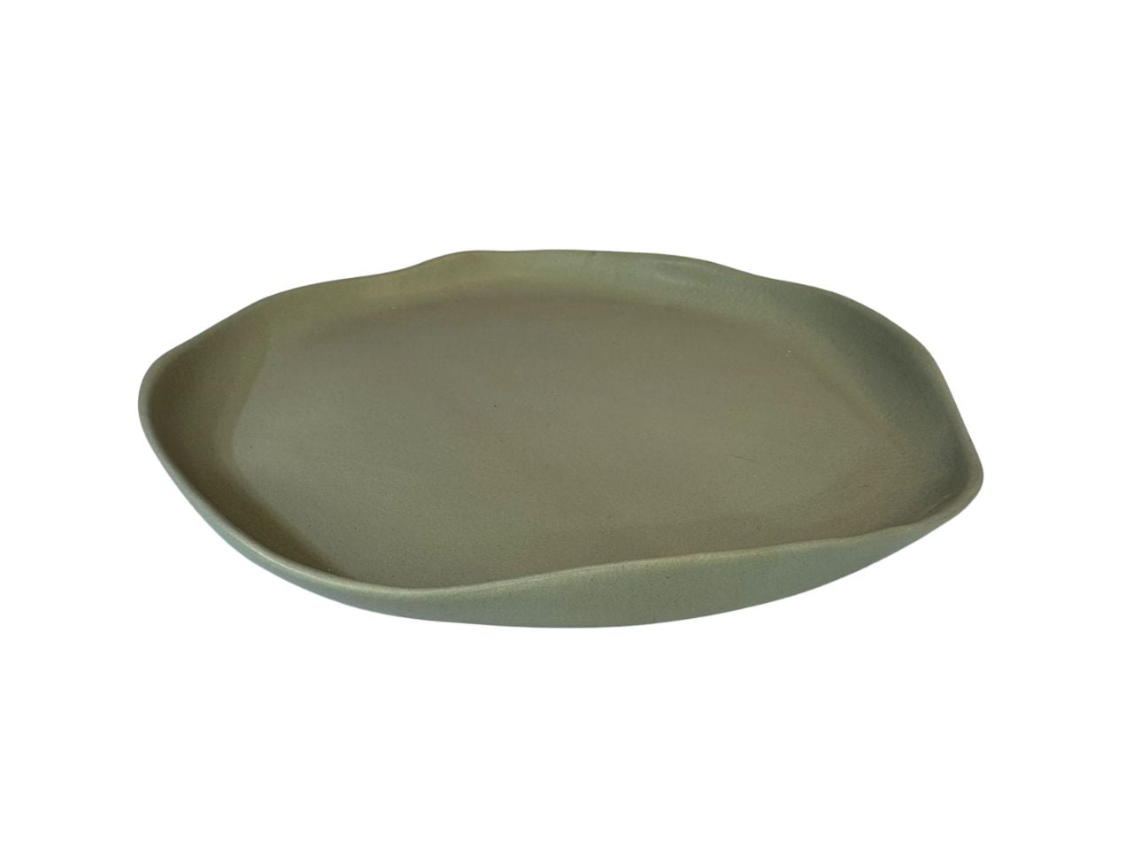 wonky-dinner-plate-in-sweet-potato-colour-side-view-milc-and-co-for-sale